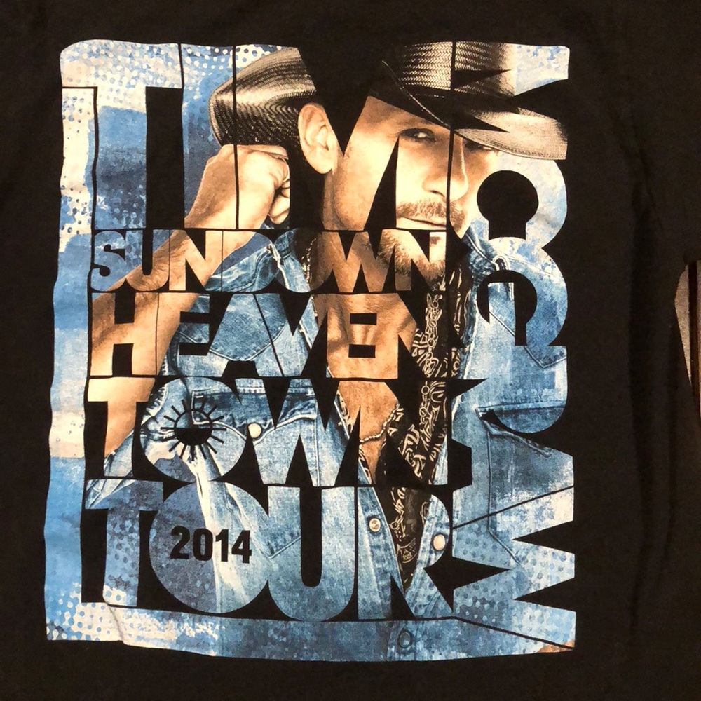 2014 Tim McGraw Tee Shirt - Small - Black Original